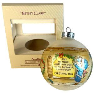 1984 Hallmark Keepsake Ornament Betsey Clark Christmas 12th In Series Box Vintag